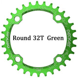 Deckas 104BCD Round Narrow Wide MTB Mountain Bicycle 32T 34T 36T 38T Crown Crankset Single Tooth Plate Parts 104 BCD