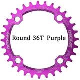 Deckas 104BCD Round Narrow Wide MTB Mountain Bicycle 32T 34T 36T 38T Crown Crankset Single Tooth Plate Parts 104 BCD