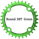 Deckas 104BCD Round Narrow Wide MTB Mountain Bicycle 32T 34T 36T 38T Crown Crankset Single Tooth Plate Parts 104 BCD