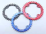 Deckas 104BCD Round Narrow Wide MTB Mountain Bicycle 32T 34T 36T 38T Crown Crankset Single Tooth Plate Parts 104 BCD