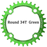 Deckas 104BCD Round Narrow Wide MTB Mountain Bicycle 32T 34T 36T 38T Crown Crankset Single Tooth Plate Parts 104 BCD