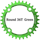 Deckas 104BCD Round Narrow Wide MTB Mountain Bicycle 32T 34T 36T 38T Crown Crankset Single Tooth Plate Parts 104 BCD