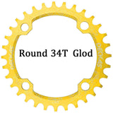 Deckas 104BCD Round Narrow Wide MTB Mountain Bicycle 32T 34T 36T 38T Crown Crankset Single Tooth Plate Parts 104 BCD
