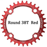 Deckas 104BCD Round Narrow Wide MTB Mountain Bicycle 32T 34T 36T 38T Crown Crankset Single Tooth Plate Parts 104 BCD