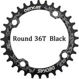 Deckas 104BCD Round Narrow Wide MTB Mountain Bicycle 32T 34T 36T 38T Crown Crankset Single Tooth Plate Parts 104 BCD