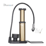 Floor Pump for Bicycle Inflation Bike Inflator 160PSI Gauge Foot Pedal External Hose F/V A/V