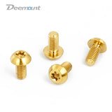 M5x10mm Disk Brake Rotor Bolts T25 Torx Titanium Bicycle Parts MTB Mountain Bike Brake Rotor Ti Screw 6PCS or 12PCS