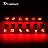 New Bicycle Tail Light Astrology Zodiac Sign Visual Warning Lamp USB Charge COB LED 7 Modes Mode Memory Blue Red Light