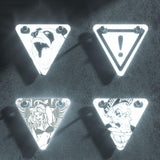 Bike Reflective Sign Cycling Triangle Tiny Reflector MTB Bicycle Reflective Warning Safety Decor