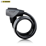 Bicycle Lock Anti-theft Cable Lock MTB Bike 1.5m Waterproof Cycle Cycling Motorcycle  Security Lock with reflective stripe