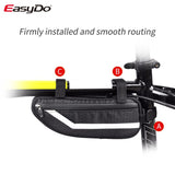 Bicycle Bag Waterproof Velcro Top Front Tube Frame bike Bag MTB Mountain Road Bike Bags Reflective strip Bike Accessories