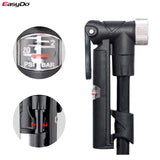 Mini Lightweight Pump 120Psi Self-contained Aluminum Alloy Fits Presta&Schrader Valve Cycling Pmp Bike Accessori
