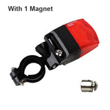 Bicycle Tail Light Self-powered IPX-4 Waterproof LED Bike Light Magnet Taillight Cycling Rear Light