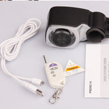 bike alarm with rear flashing light key finder remote controller
