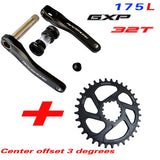 MTB Bike GXP Kurbel Aluminium Legierung Mit Boden Kurbel crank platte