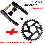 MTB Bike GXP Kurbel Aluminium Legierung Mit Boden Kurbel crank platte