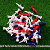 100 pcs/bag Assorted 37mm Plastic Step Down Golf Tees Height Control, golf tee