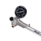 GIYO 300PSI Air Supply Inflator Bicycle Pump To Inflate Fork Shock Fits Schrader With psi/bar Gauge Bleeder Foldable Hose GS02D