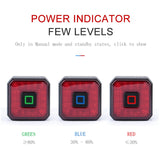 Bicycle Light Rear Taillight USB Rechargeable Stop Signal Brake Lamp LED