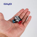 Giyo Bicycle CO2 Cartridge Pump Head Cycling Bike Ball Mini Portable Alloy Inflator Smart Head Fits Schrader & Presta Valve