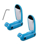 Glass Bike Rearview Mirror 360 Rotate Bicycle Cycling Road Mountain Bike Handlebar Wide Angle Rear View Mirrors