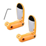 Glass Bike Rearview Mirror 360 Rotate Bicycle Cycling Road Mountain Bike Handlebar Wide Angle Rear View Mirrors