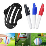 Golf Ball Triple Track 3 Line Alignment Marker Stencil Plastic Golf Ball Marker Line Drawing Tool