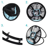 Golf Chipping Net Golf Practice Chipping Pitching Cages Mats Portable Indoor Outdoor Golf Swing Trainer