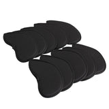 Golf Head Covers Golf Club Iron Head Protector Neoprene Headcover Golf Accessory Black golfer gift 10pcs/set