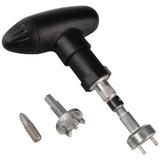 Golf Spike Wrench Tool Ratchet Handle  Golf Remover Ripper Steel Ratcheting black for golf Shoes