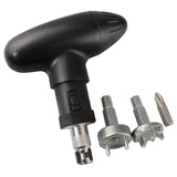 Golf Spike Wrench Tool Ratchet Handle  Golf Remover Ripper Steel Ratcheting black for golf Shoes