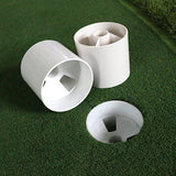 Golf Training Aids Putting Putter Hole Cup Plastic White Green GOG 1pc Yard Garden Backyard Practice