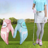 Golf gloves slip-resistant women's granules microfiber cloth gloves