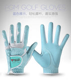 Golf gloves slip-resistant women's granules microfiber cloth gloves