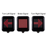 Bicycle Light Automatic Dirction Indicator Taillight USB Charging Mountain Bike Safety Warning Light