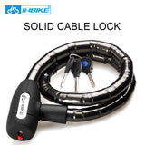 Bicycle Lock Anti-theft Cable Lock 0.85m Waterproof Cycling Motorcycle Cycle MTB Bike Security Lock with Illuminated Key