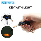 Bicycle Lock Anti-theft Cable Lock 0.85m Waterproof Cycling Motorcycle Cycle MTB Bike Security Lock with Illuminated Key