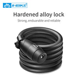 Bike Lock 1.8m 1.4m Bicycle Cable Lock Anti-theft Lock with 3 Keys Cycling Steel Wire Security MTB Road Bicycle Locks