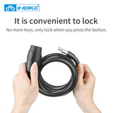 Bike Lock 1.8m 1.4m Bicycle Cable Lock Anti-theft Lock with 3 Keys Cycling Steel Wire Security MTB Road Bicycle Locks