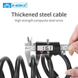 Bike Lock 1.8m 1.4m Bicycle Cable Lock Anti-theft Lock with 3 Keys Cycling Steel Wire Security MTB Road Bicycle Locks