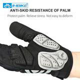 Cycling Gloves Touch Screen MTB Bike Gloves Sport Shockproof Full Finger Reflective Winter Spring Bicycle Glove For Men