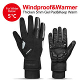 Cycling Gloves Touch Screen MTB Bike Gloves Sport Shockproof Full Finger Reflective Winter Spring Bicycle Glove For Men