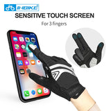 Cycling Gloves Touch Screen MTB Bike Gloves Sport Shockproof Full Finger Reflective Winter Spring Bicycle Glove For Men