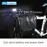 Large Capacity Cycling Bike Accessories Waterproof Bike Bag Handlebar Front Tube Bag Bicycle Pocket Shoulder Backpack H-9