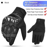 Pro Motorcycle Gloves Men Protect Hands Full Finger Moto Gloves Touch Screen Downhill Cycling Racing Leather Bike Gloves