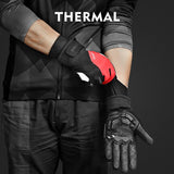 Winter Thermal Bike Gloves Touch Screen MTB Bicycle Gloves with Thick Gel Padded Men Reflection Skiing Cycling Gloves