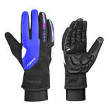 Winter Thermal Bike Gloves Touch Screen MTB Bicycle Gloves with Thick Gel Padded Men Reflection Skiing Cycling Gloves