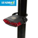 MTB Bicycle Rear Light 4 LED USB Rechargeable Waterproof MTB Road Bike Taillights