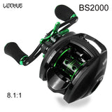 Best Baitcasting Reel BS2000 8.1:1High Speed Fishing Reel 8KG Max Drag Reinforced Reel Drag Reel Carp Drag Reel Fishing