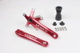 Folding Bike Crank Road Bicycle Intergrated Hollow  BCD 130mm With Bottom Brackets